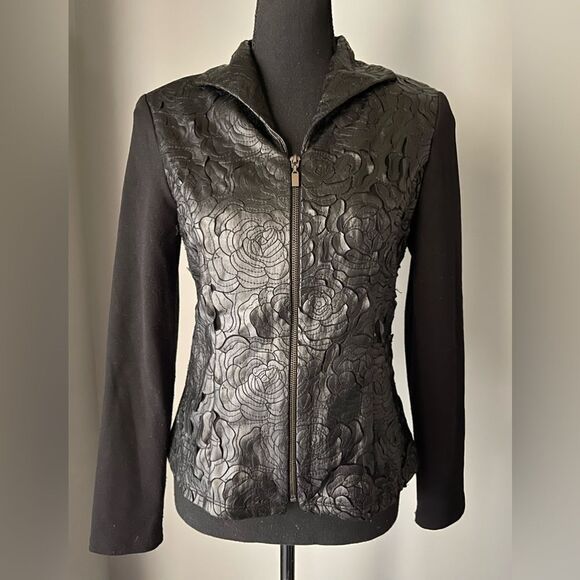 SCAPA Lauren Perre Faux Leather Embellished Jacket - Picture 5 of 8